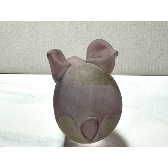 Vintage Handpainted Rueven Glass Sitting Rabbit Bunny Nouveau Art Glass Co USA - Picture 3 of 6